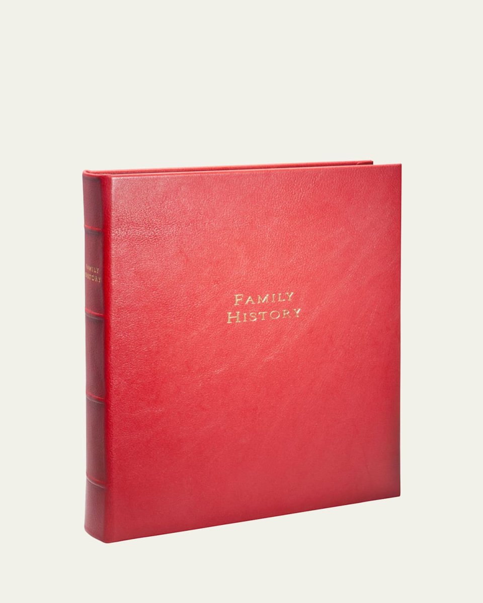 Family History Leather Bound Book
